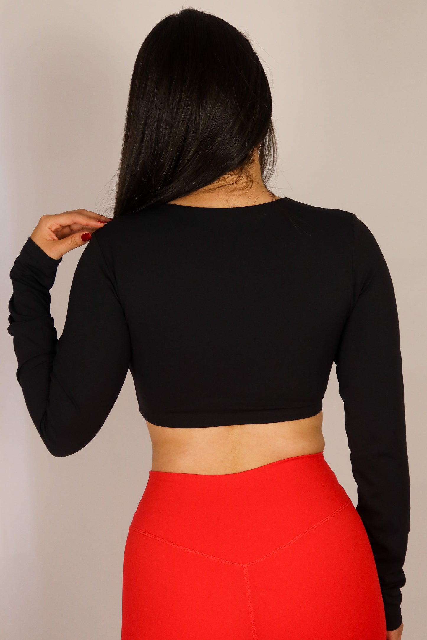 Long-Sleeve Top Negro