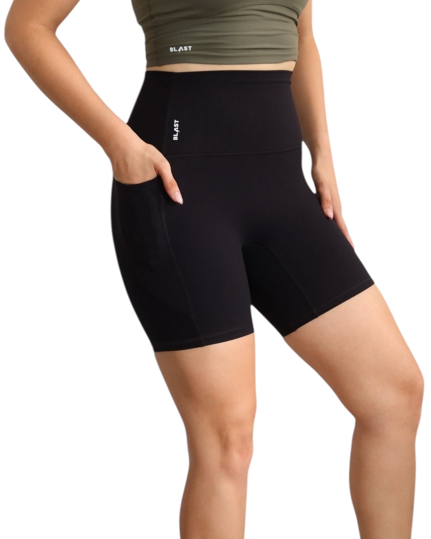 Pocket Mid Short Negro
