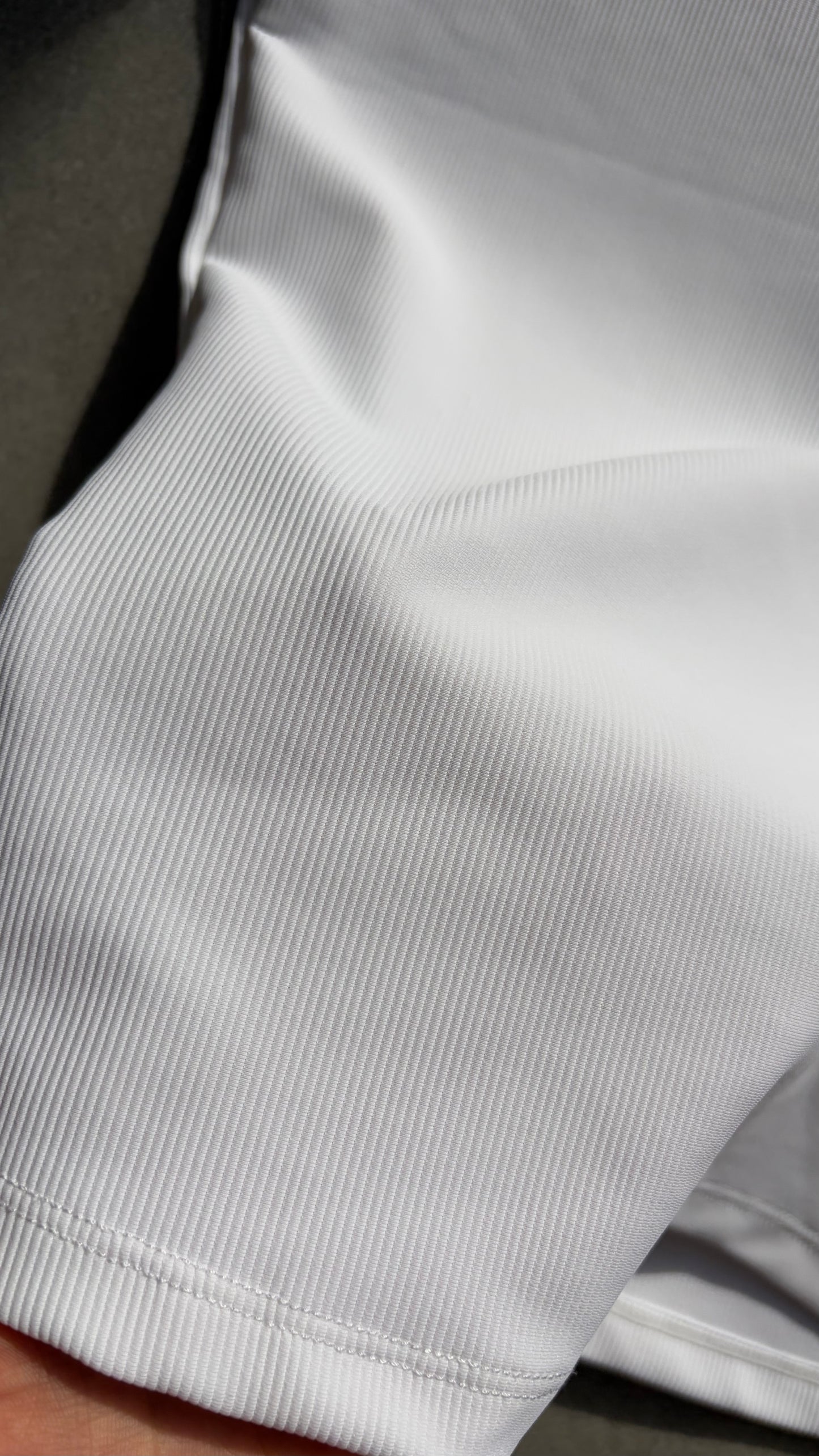 Ribbed Tee Blanca