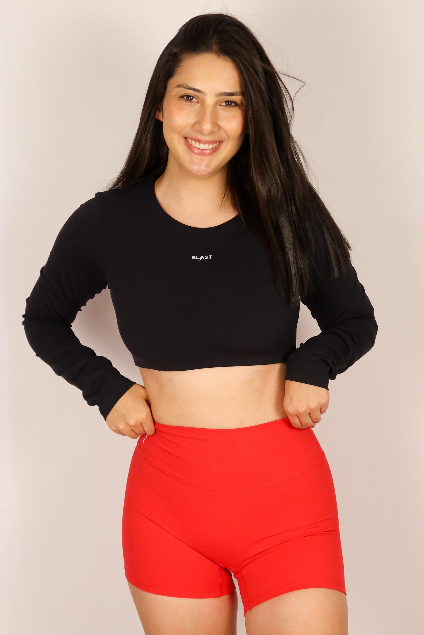 Long-Sleeve Top Negro