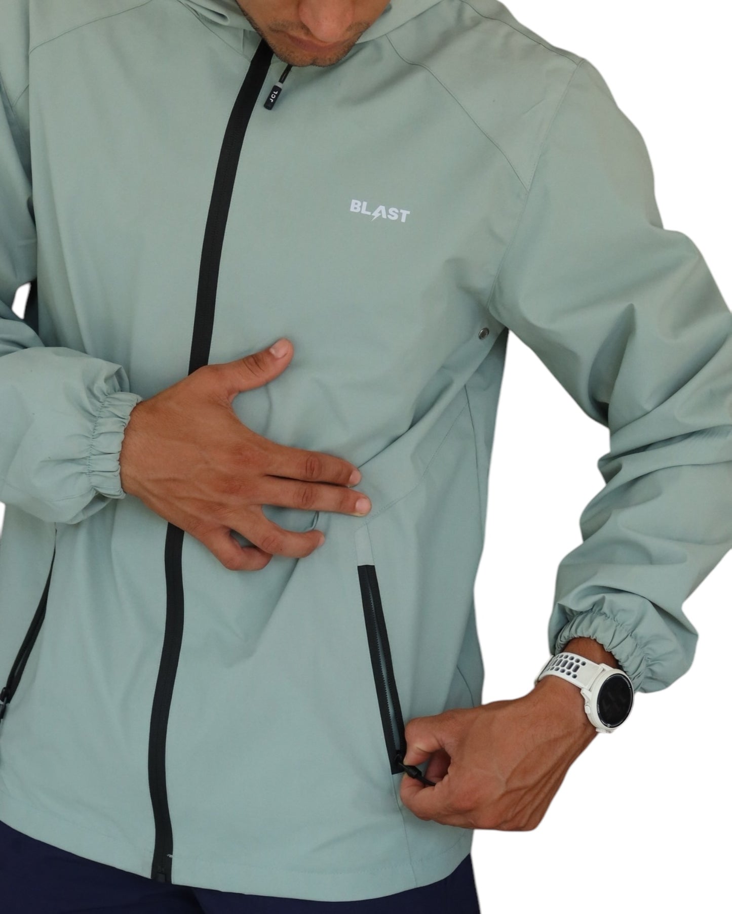 Men Jacket Verde Agua