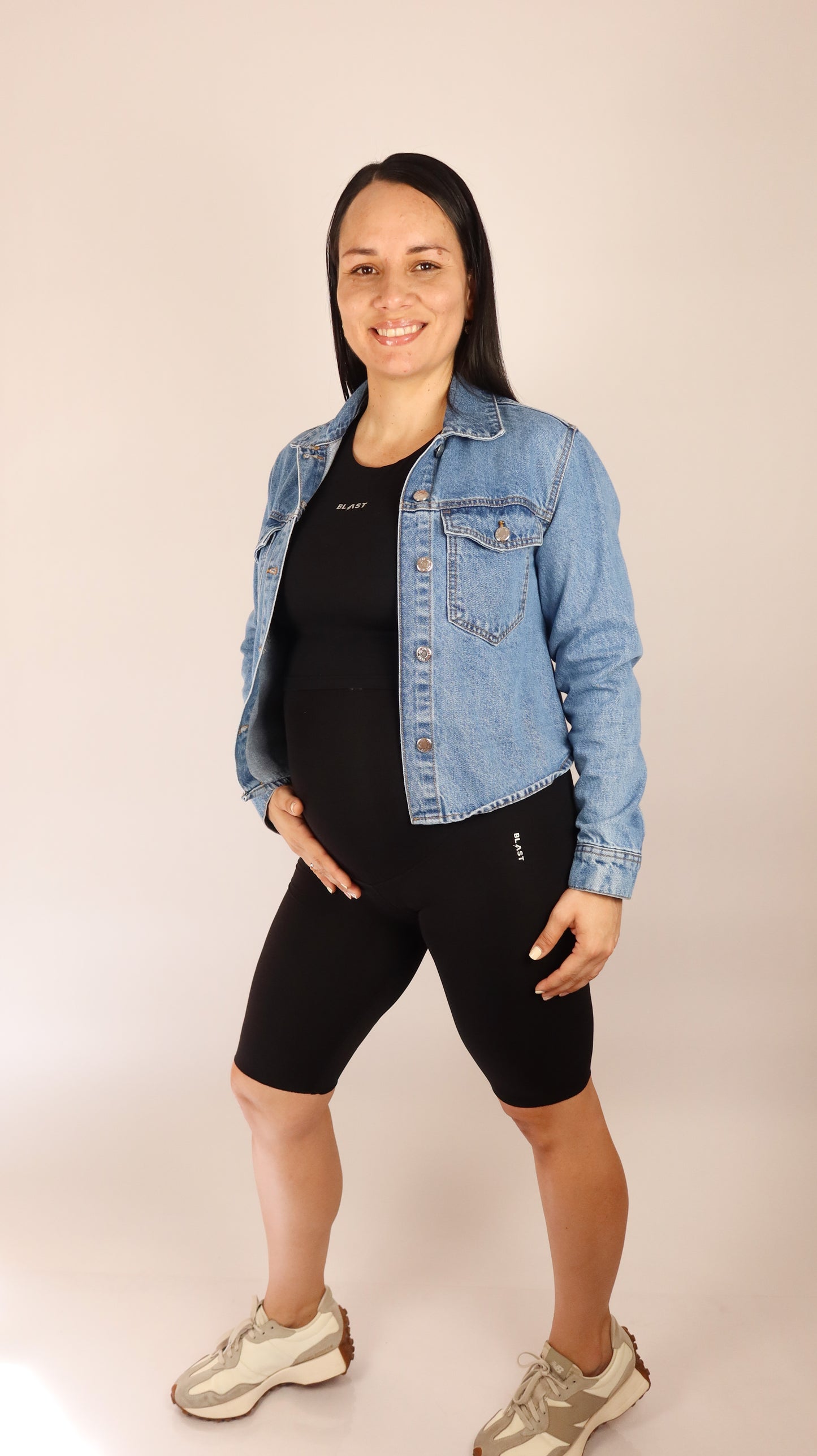 Maternity Biker Short Negro