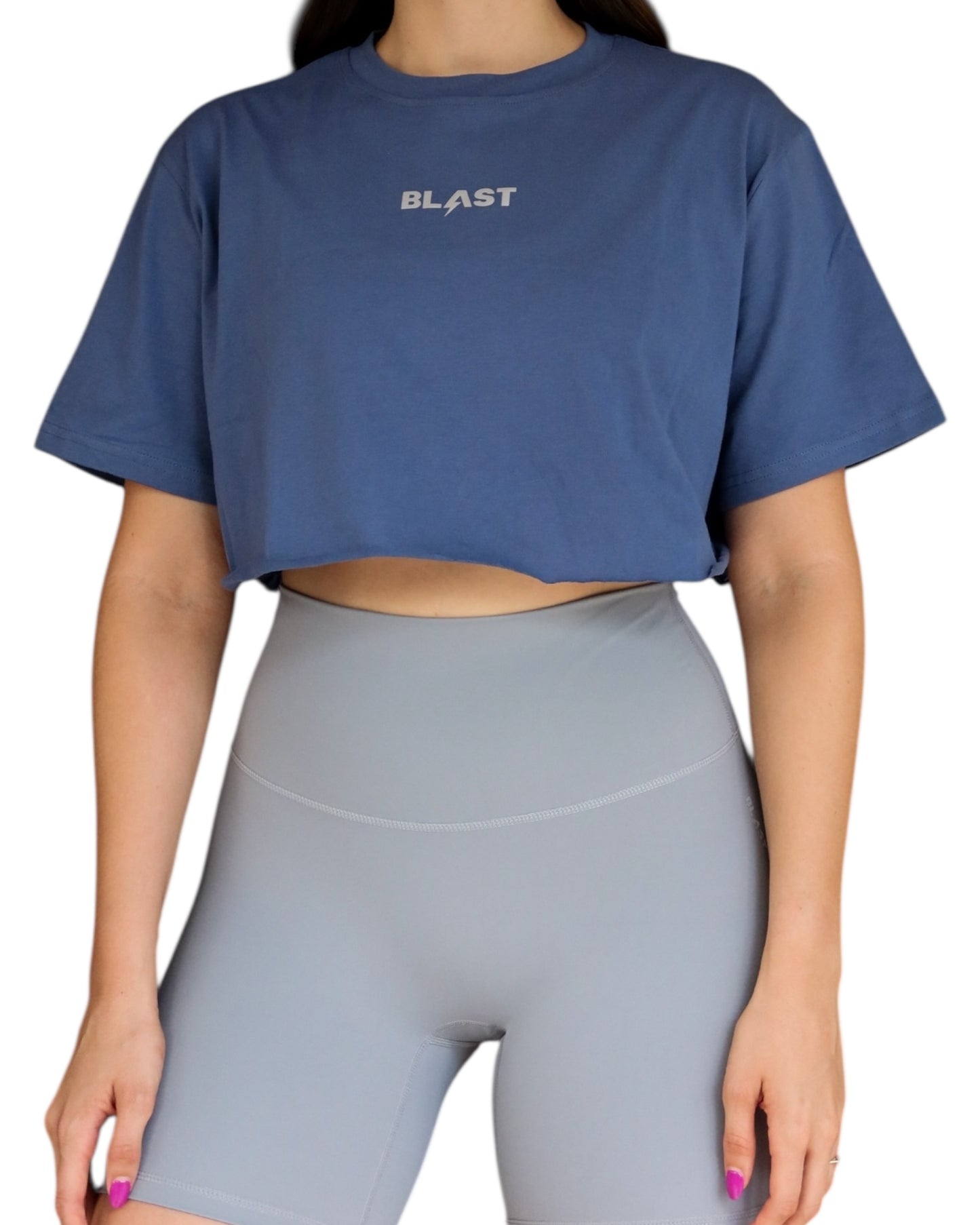 Crop top Azul
