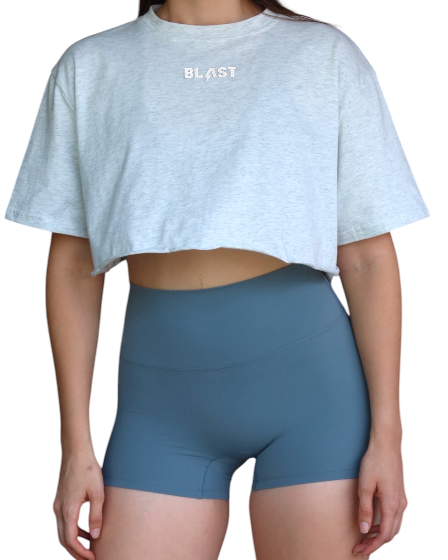 Crop Top Gris Claro