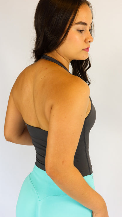 Gris - Muse Halter Tank Top