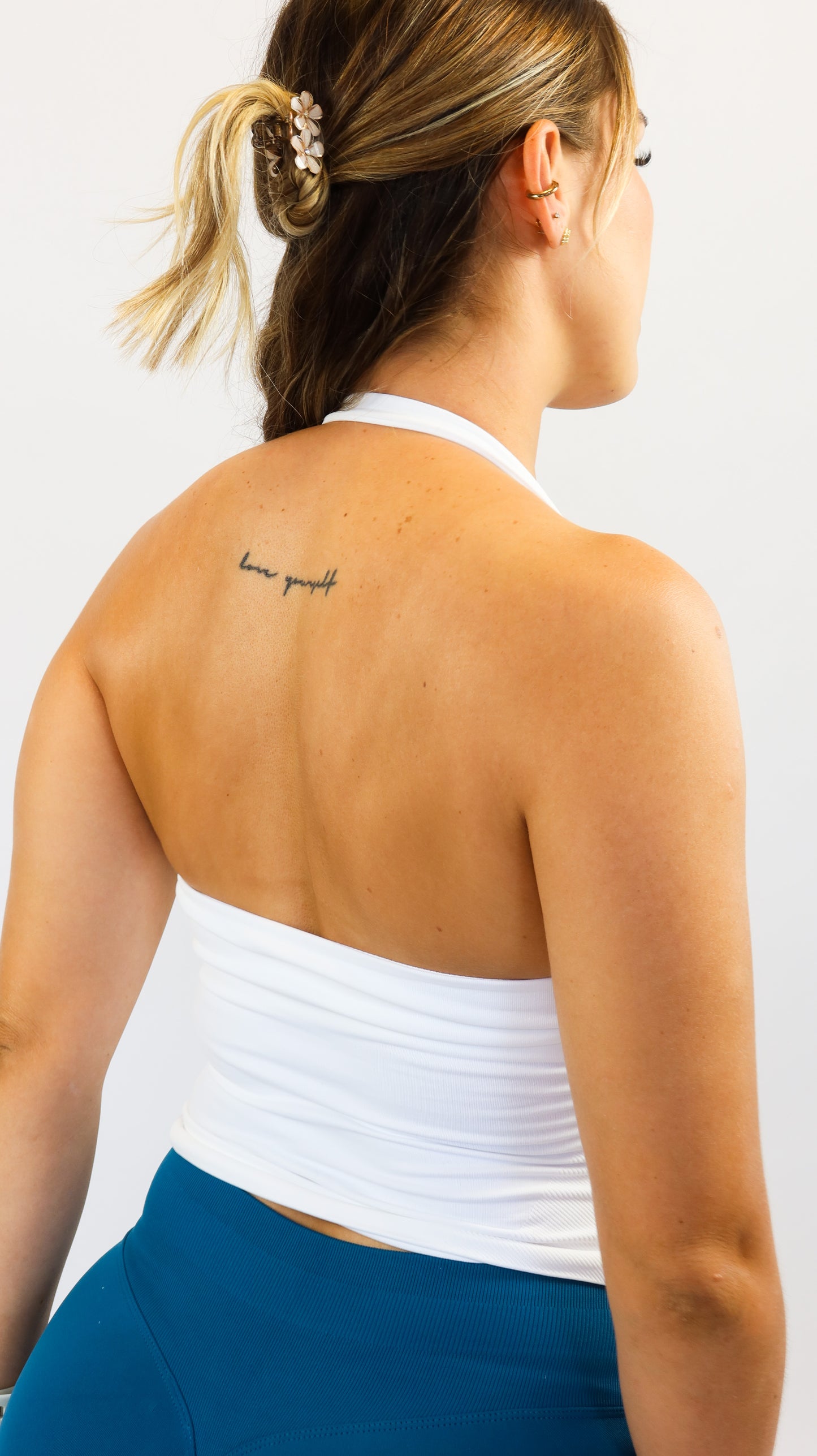 Blanco - Muse Halter Tank Top