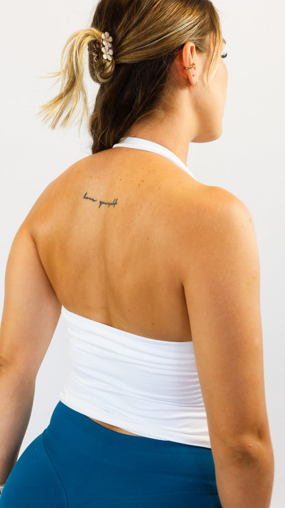 Blanco - Muse Halter Tank Top