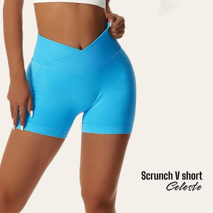 Scrunch V short Celeste