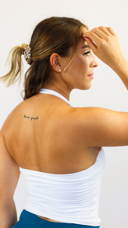 Blanco - Muse Halter Tank Top