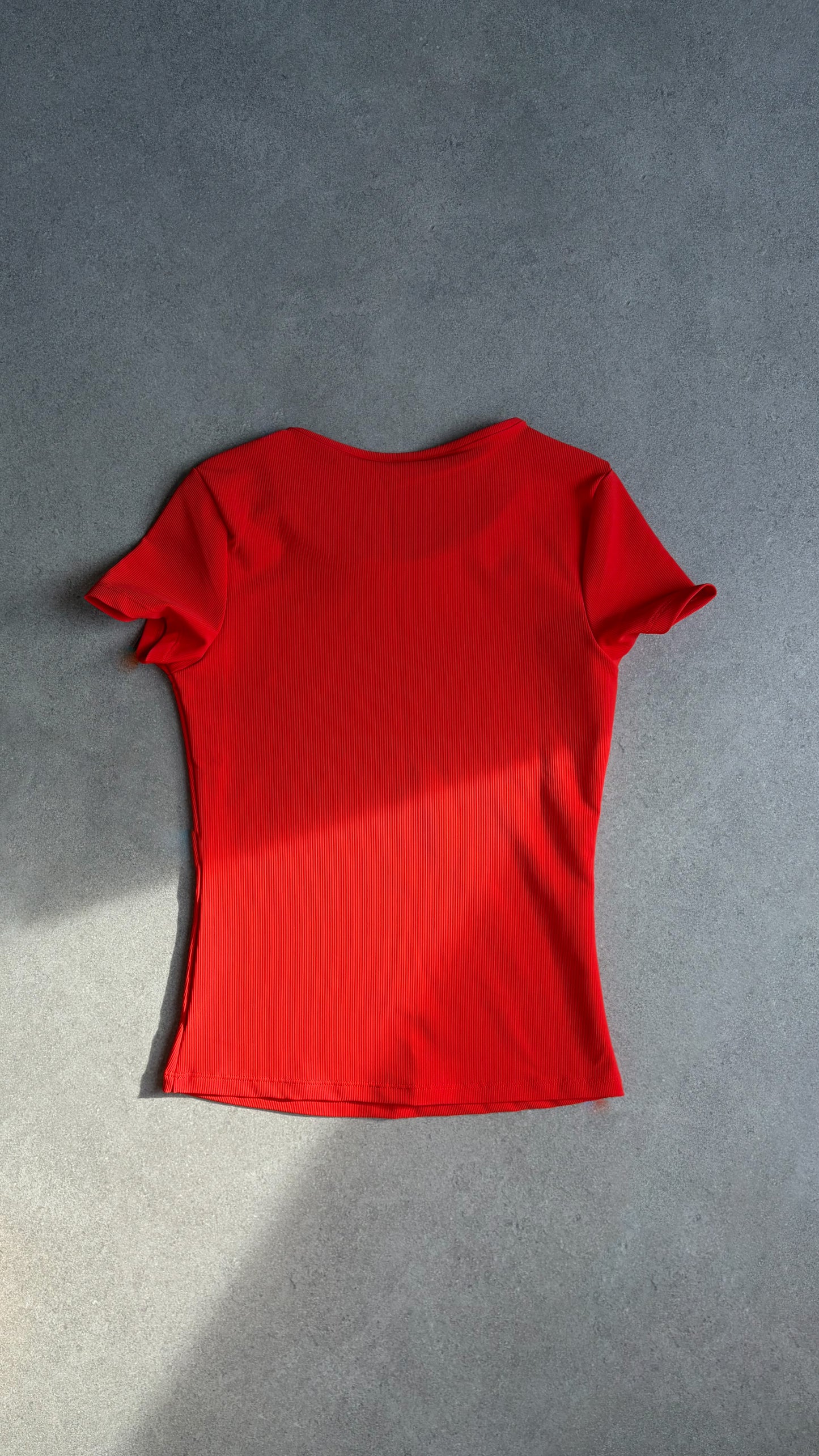 Ribbed Tee Naranja