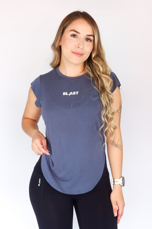 Gris Azulado - Flow Tee