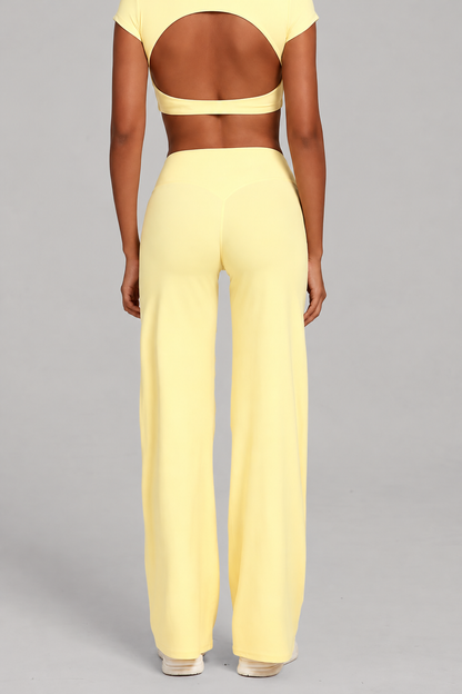 Butter Yellow - Wide Leg Pant