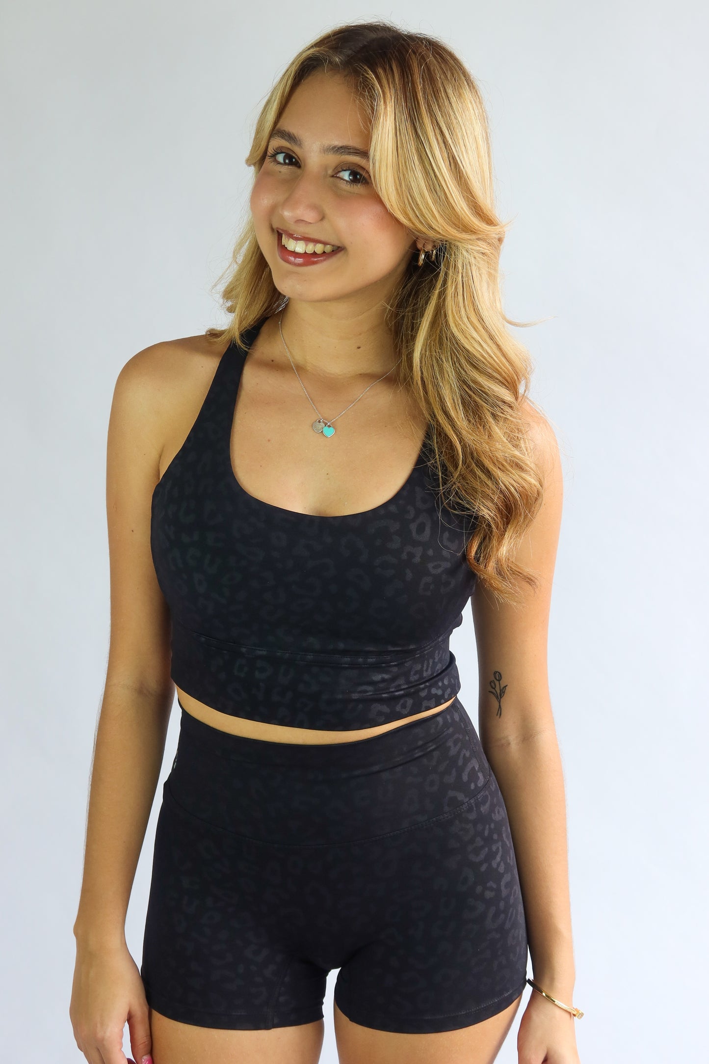 Push Top Black Leopard