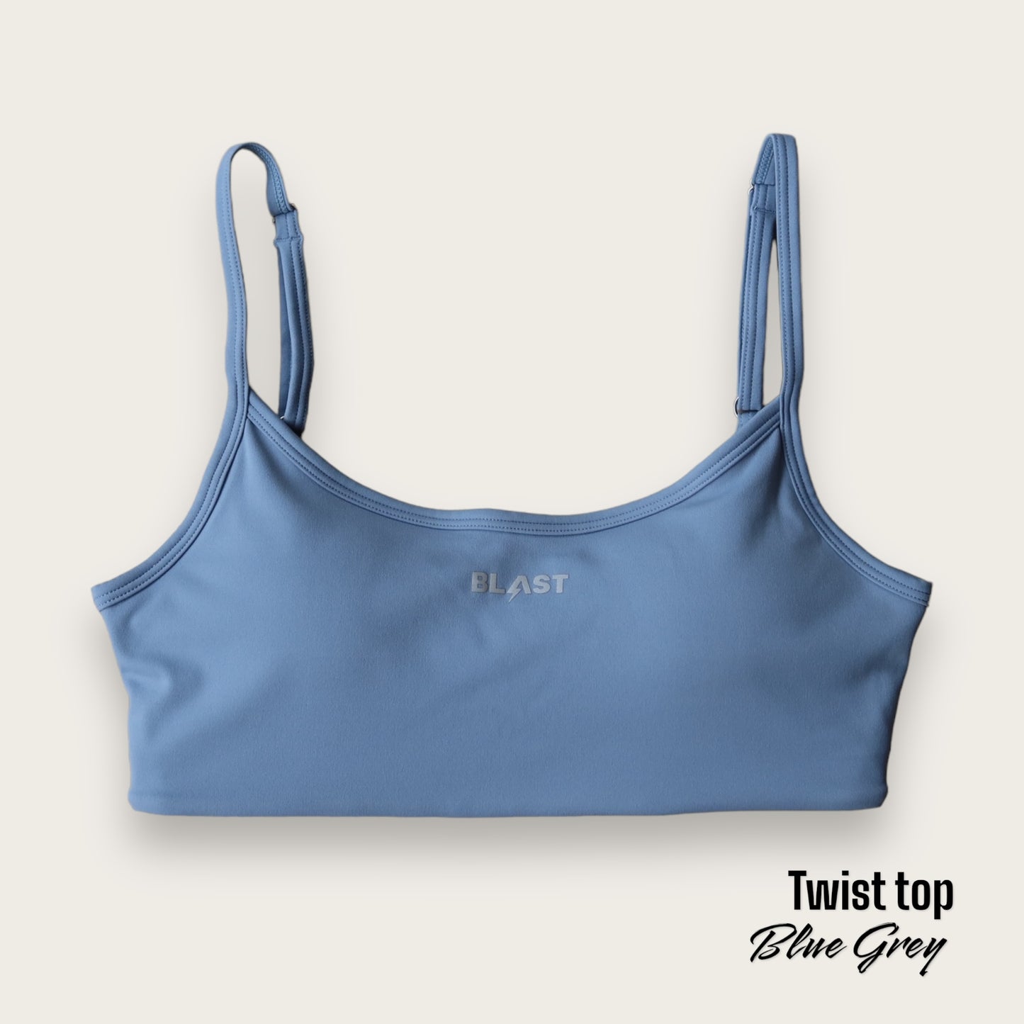 Twist Top Blue Grey