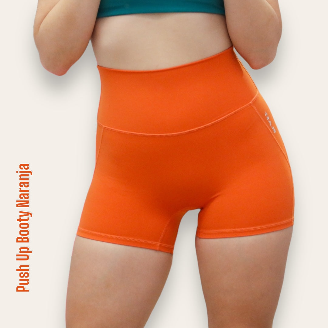 Push Up Booty Short Naranja