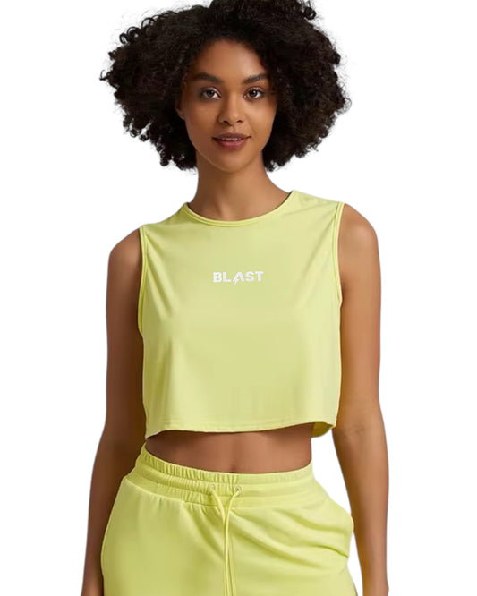Crop Top Basic Amarillo